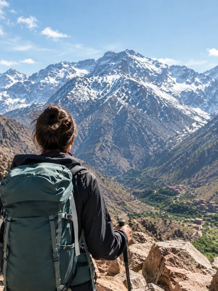 Vue dans le parc national de Toubkal